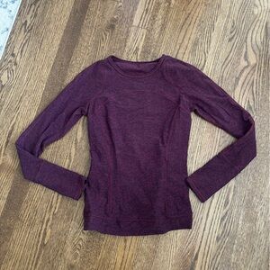 lululemon athletica Long Sleeve Top - Maroon